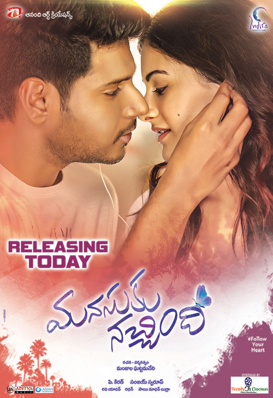 Manasuku Nachindi (2018) Uncut 720P Webrip X264 Esub [Dual Audio][Hindi 2 0 Telugu 2 0] -Mkvc