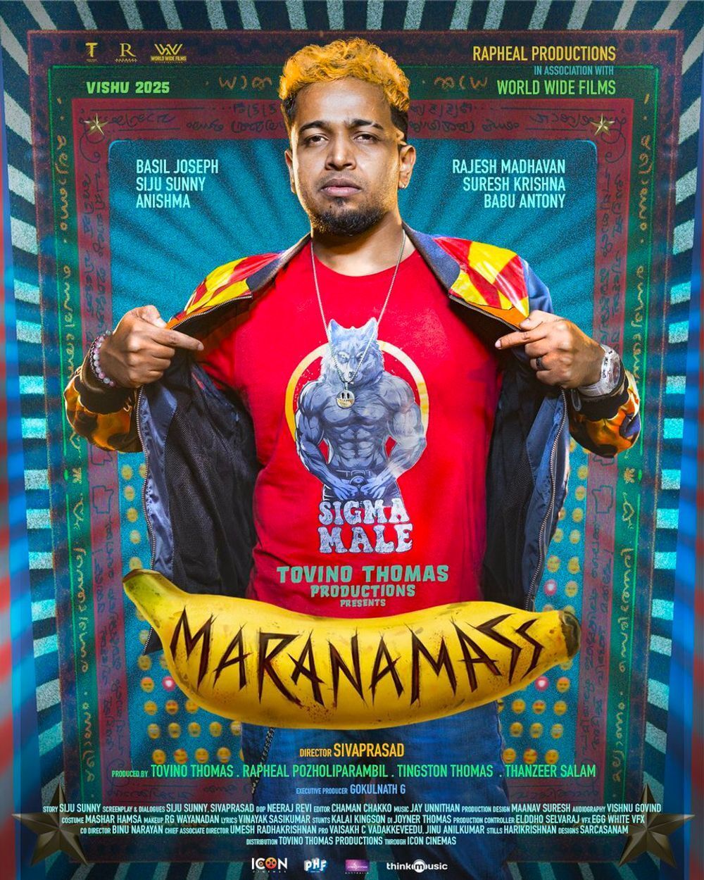Maranamass (2025) Uncut 1080P Webrip X264 Esub [Dual Audio][Hindi 5 1 Malayalam 5 1] -Mkvc