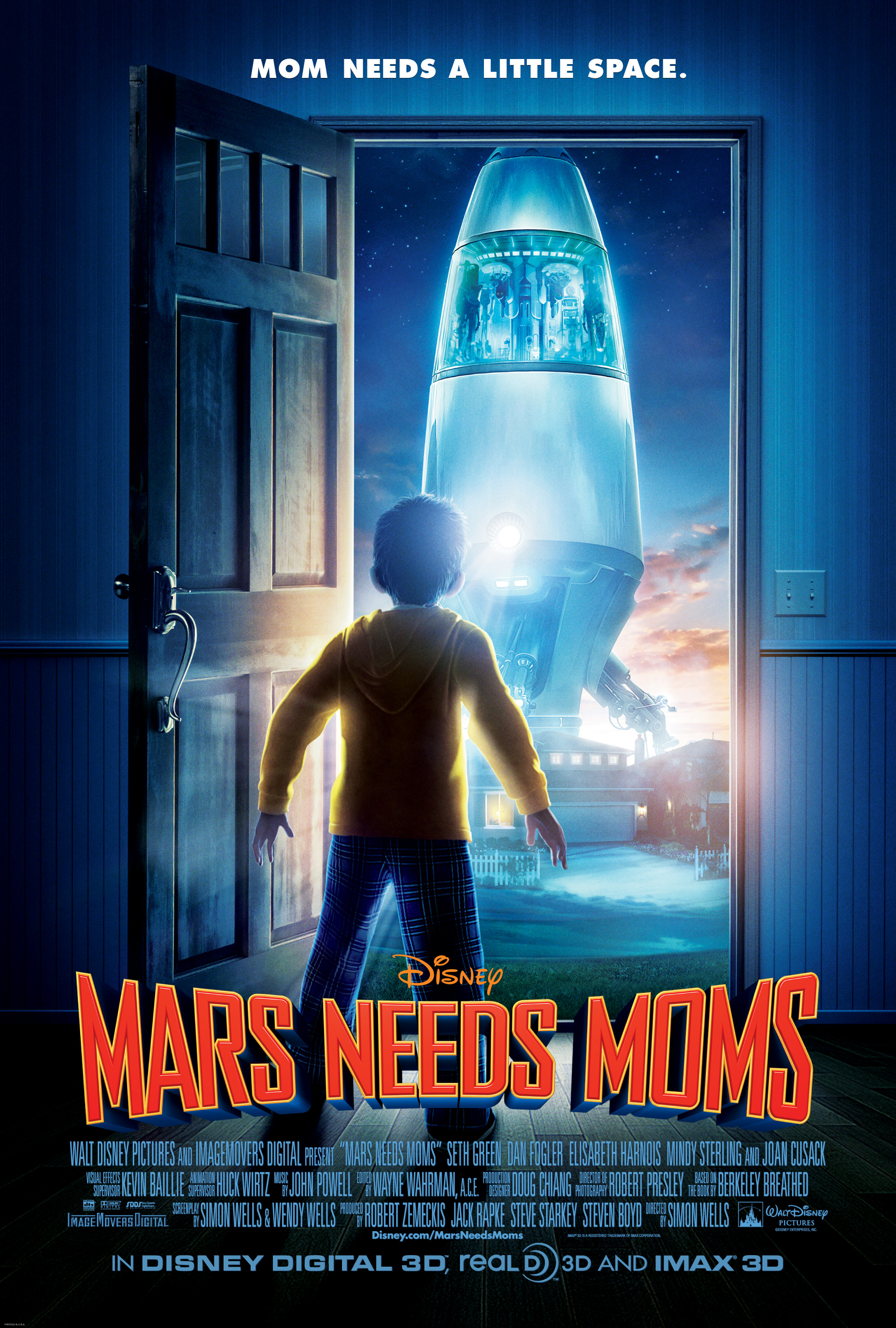Mars Needs Moms (2011) 720P Bluray X264 [Dual Audio] [Hindi 2 0 - English Dd 5 1] - Loki