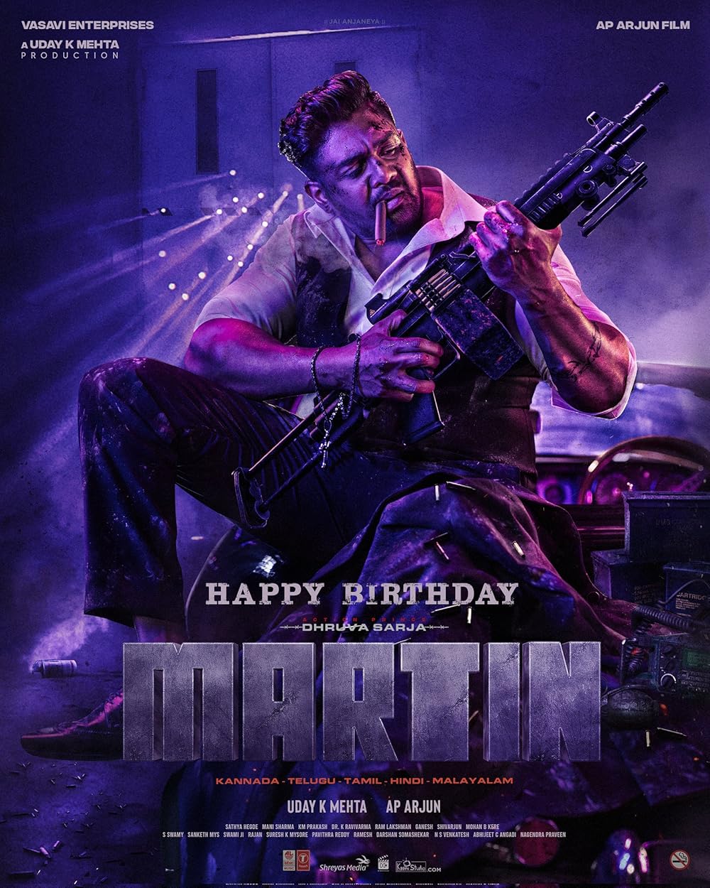 Martin (2024) Uncut 1080P Webrip X264 Esub [Dual Audio][Hindi (Clean) Kannada 2 0] -Dlhub