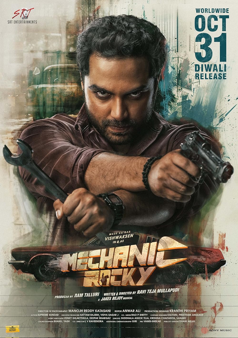 Mechanic Rocky (2024) Uncut 1080P Webrip X265 Hevc Esub [Dual Audio][Hindi 2 0 Telugu 5 1] -Hdhub