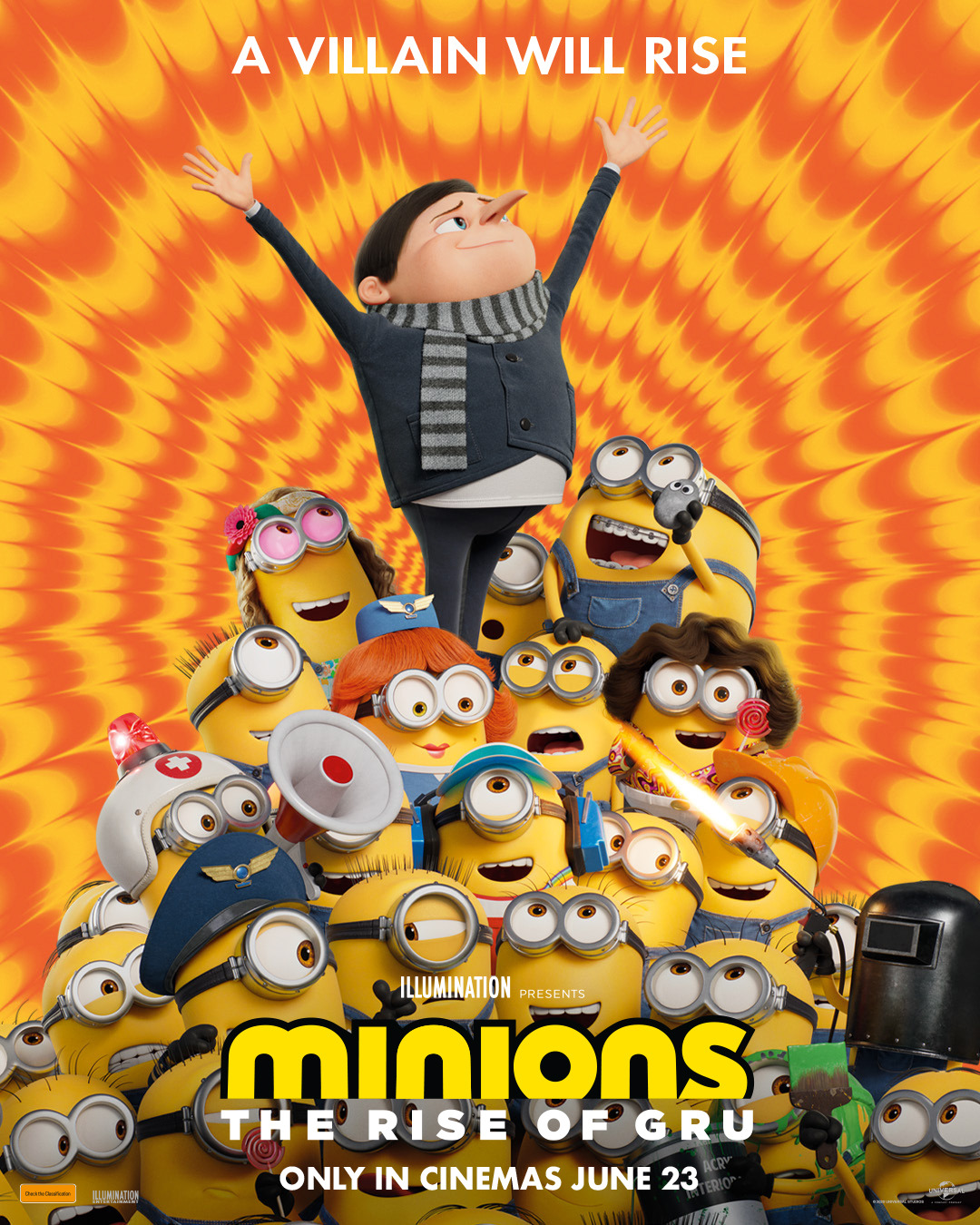 Minions The Rise Of Gru (2022) 720P Bluray X264 Esub [Dual Audio][Hindi 5 1 English 5 1] -Mkvc