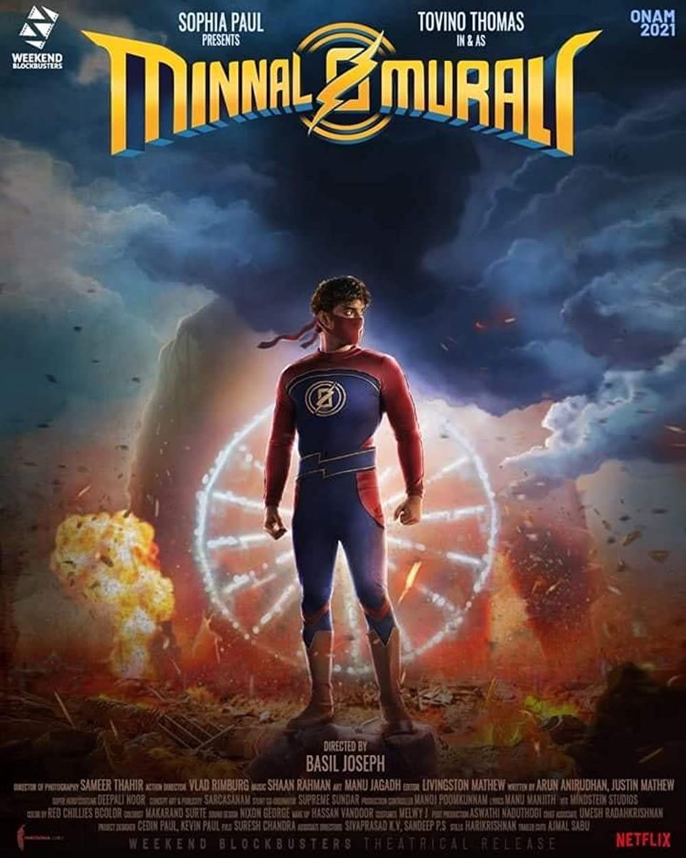 Minnal Murali (2021) 1080P Nf Webrip X264 Msubs [Dual Audio][Hindi 5 1 Malayalam 5 1] -Mkvc