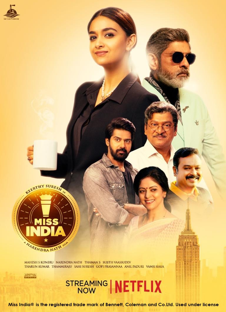 Miss India (2020) Uncut 720P Nf Webrip X264 Msubs [Dual Audio][Hindi 5 1 Telugu 5 1] -Mkvc