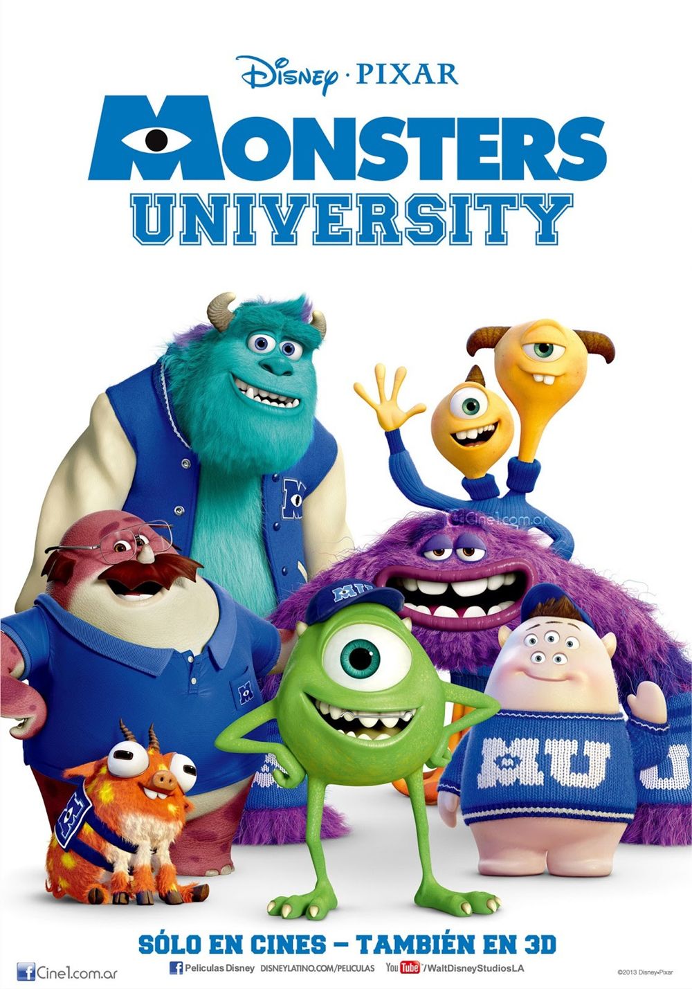 Monsters University (2013) 720P Bluray X264 Esub [Dual Audio][Hindi 2 0 English 5 1] -Msmod