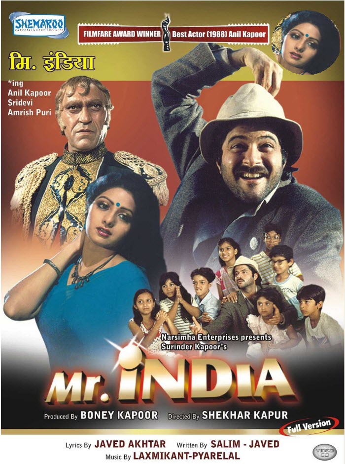 Mr India (1987) Hindi 1080P Bluray X264 Dd5 1 Esub - Mkvcinemas