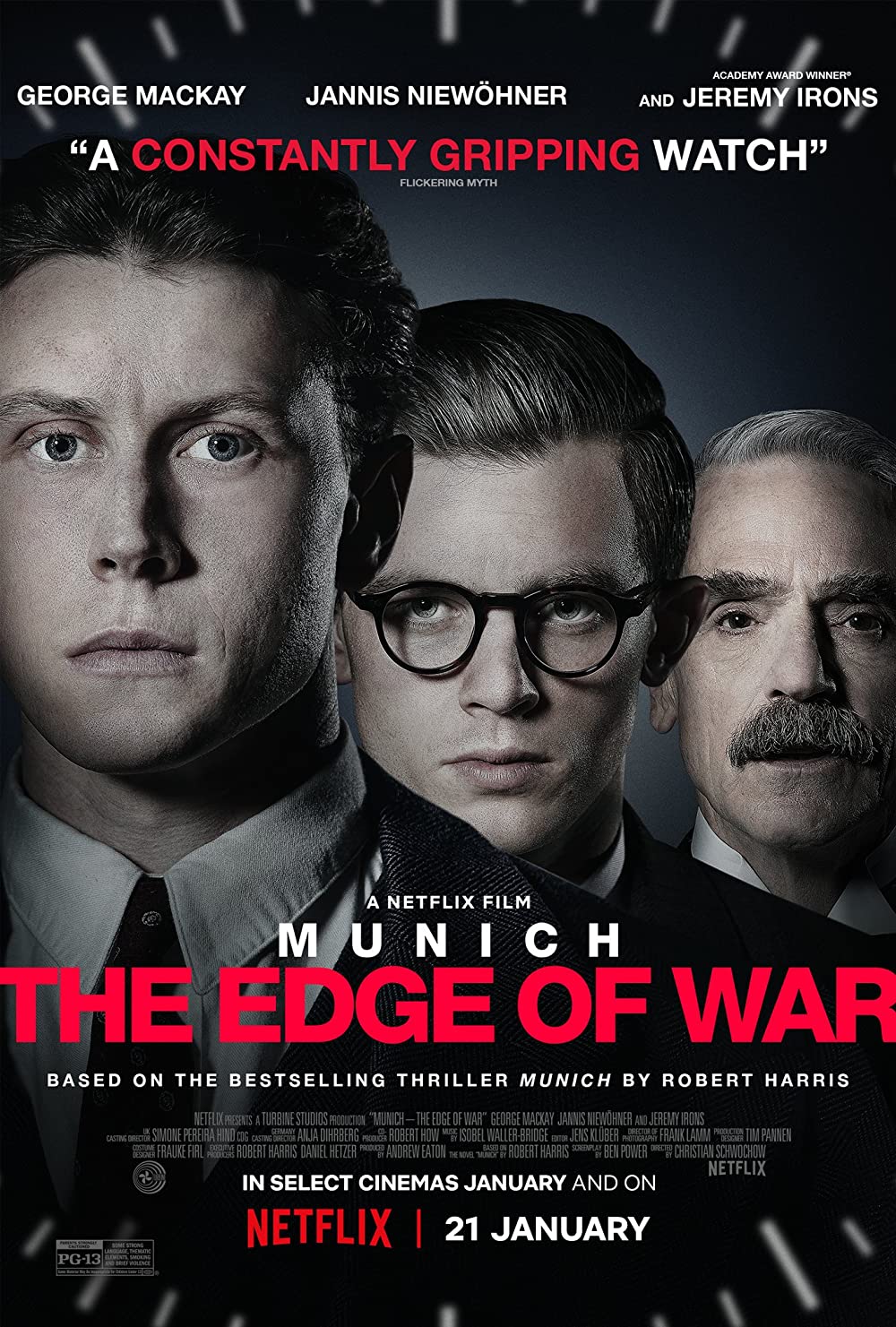 Munich The Edge Of War (2021) 720P Nf-Web X264 Msubs [Dual Audio][Hindi 5 1 English 5 1] -Mkvc