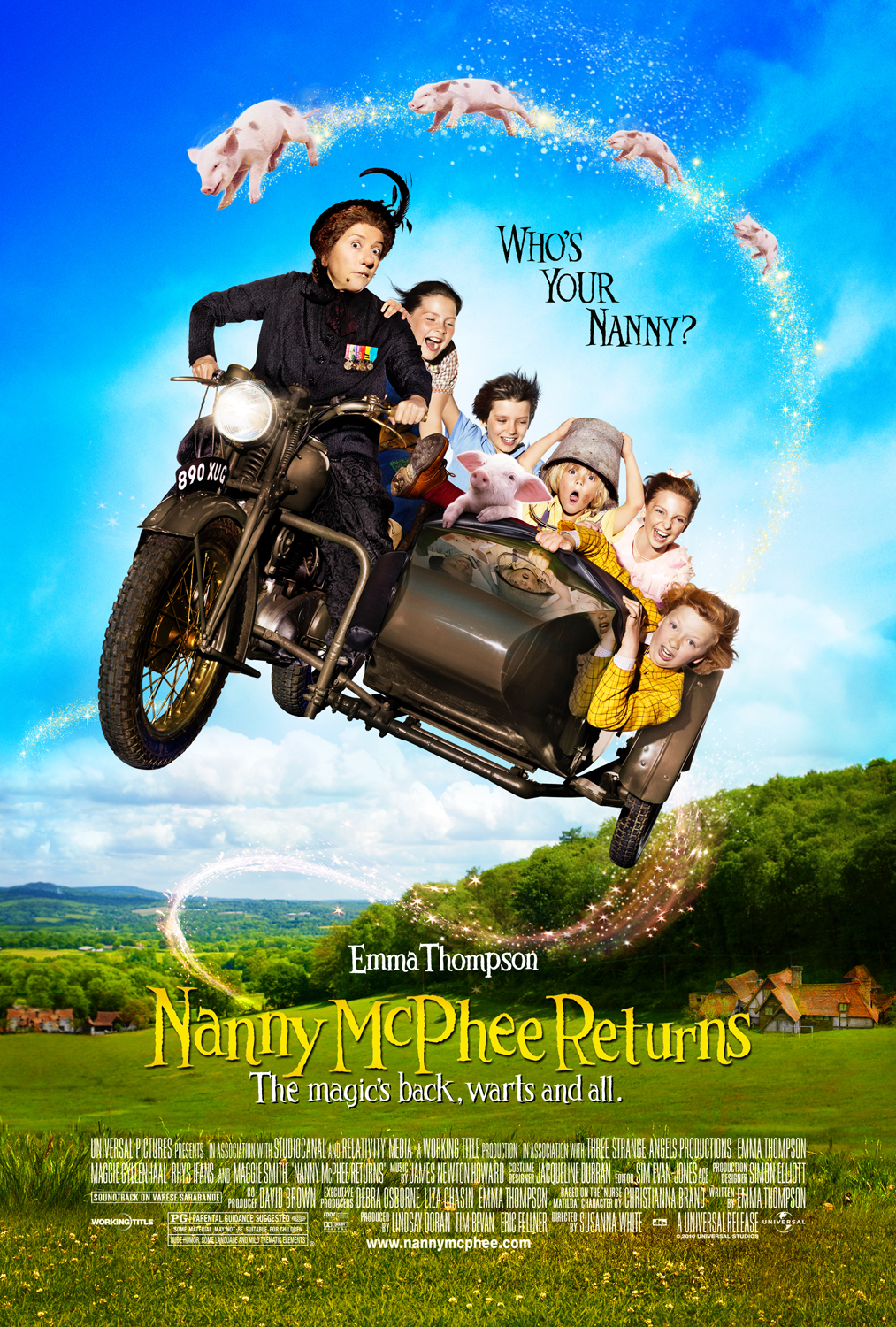 Nanny Mcphee Returns (2010) 720P Bluray X264 Esub [Dual Audio][Hindi 2 0 English 2 0] -Msverse