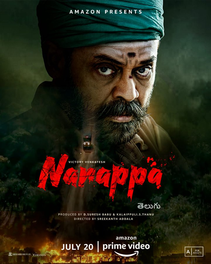 Narappa (2021) Uncut 1080P Amzn Webrip X264 Esub [Dual Audio][Hindi 5 1 Telugu 5 1] -Dmv