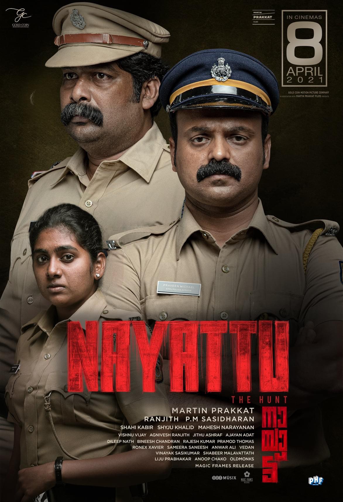 Nayattu (2021) Malayalam Proper 720P Hdrip X264 Dd5 1 Esub -1Tmv