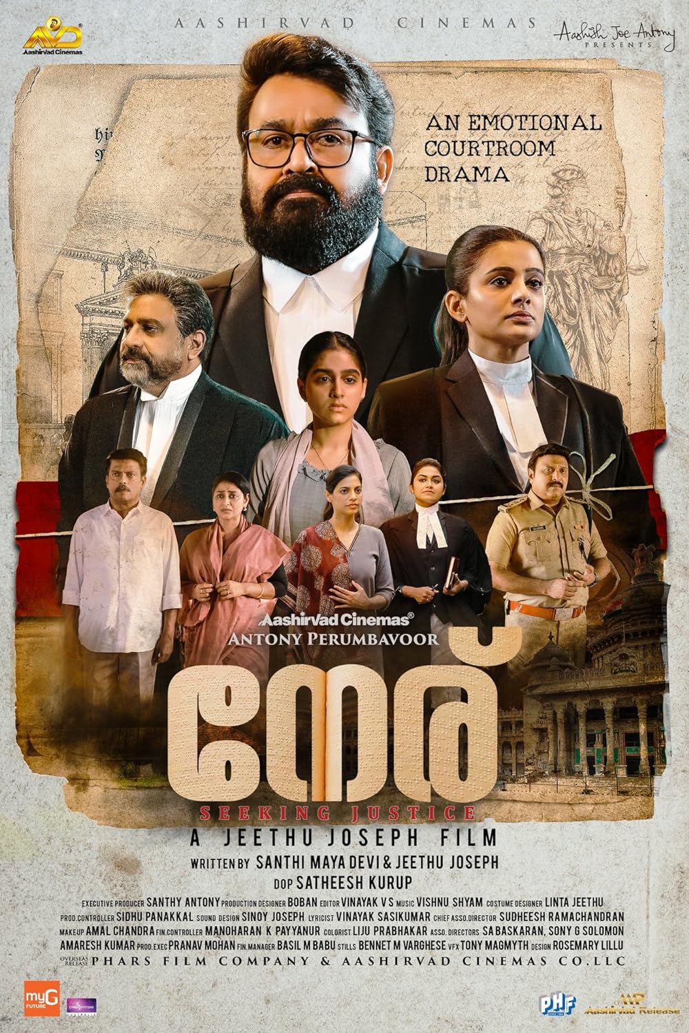 Neru (2023) Uncut 1080P Dsnp Webrip X264 Esub [Dual Audio][Hindi 5 1 Malayalam 5 1] -Dmv