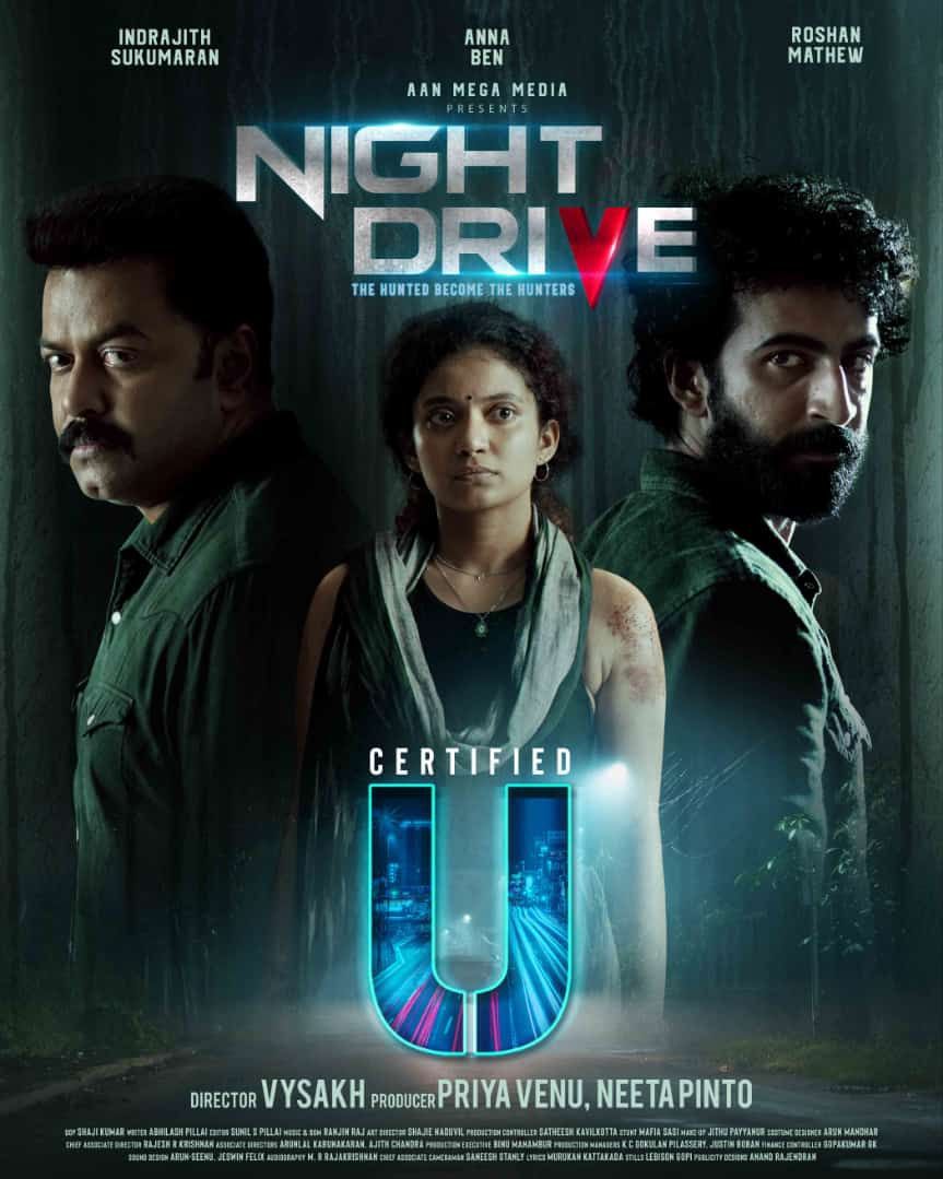 Night Drive (2022) Malayalam 1080P Web-Dl Avc X264 Dd5 1 Esub -1Tmv