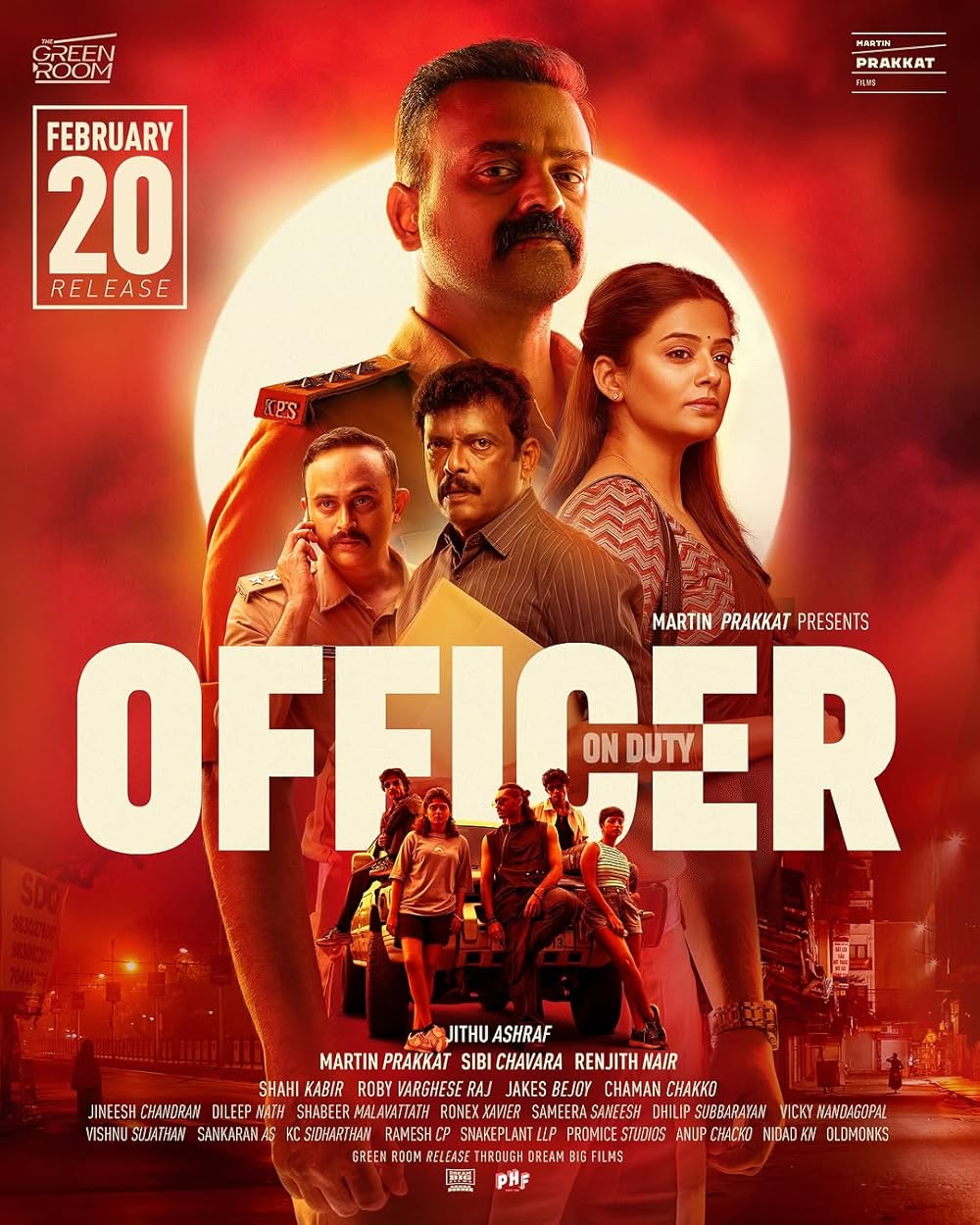 Officer On Duty (2025) Uncut 1080P Webrip X265 Hevc Esub [Dual Audio][Hindi 5 1 Malayalam 5 1] -Dmv