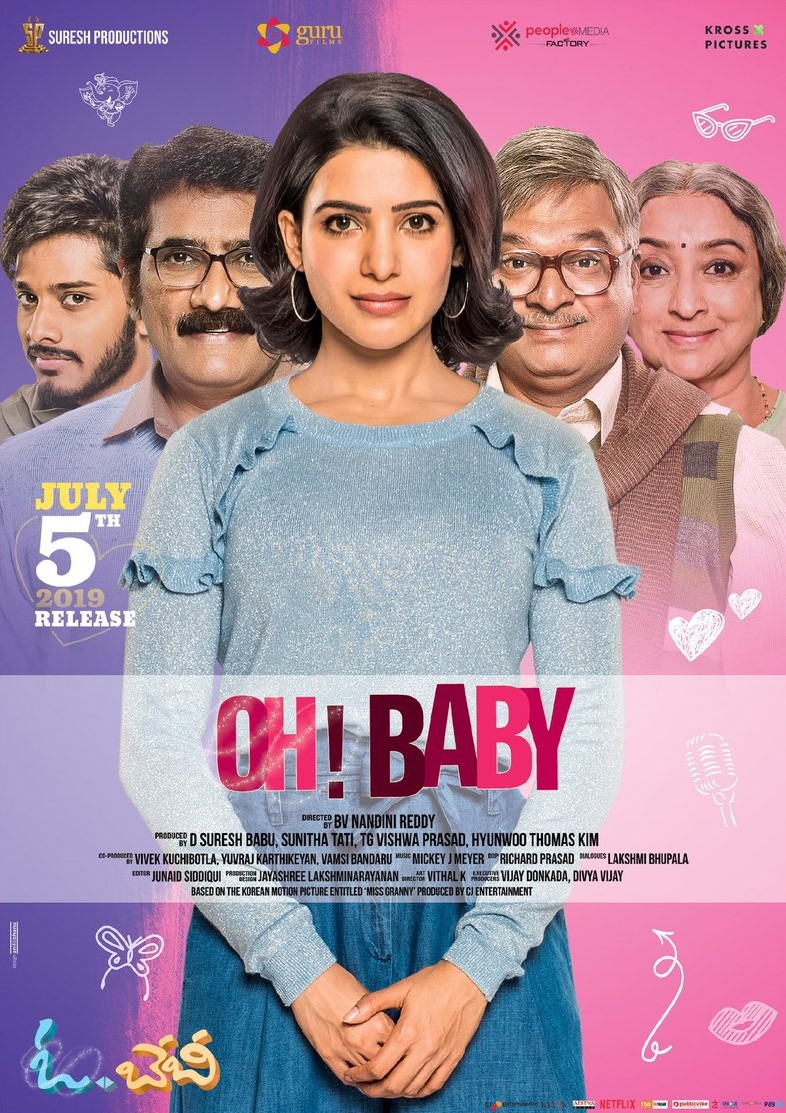 Oh! Baby (2019) Uncut 1080P Webrip X264 Esub [Dual Audio][Hindi Dd2 0 Telugu 2 0] -Dmv