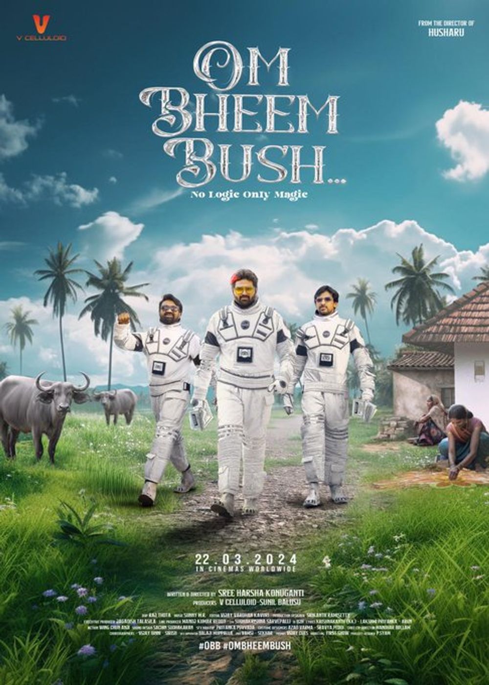 Om Bheem Bush (2024) Uncut 720P Webrip X264 Esub [Dual Audio][Hindi 2 0 Telugu 5 1] -Mkvc