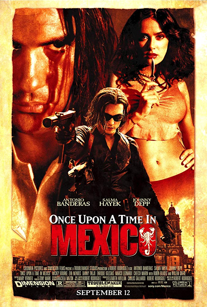 Once Upon A Time In Mexico (2003) 1080P Bluray X265 Hevc Esub [Dual Audio][Hindi 5 1 English 5 1] -Mkvc