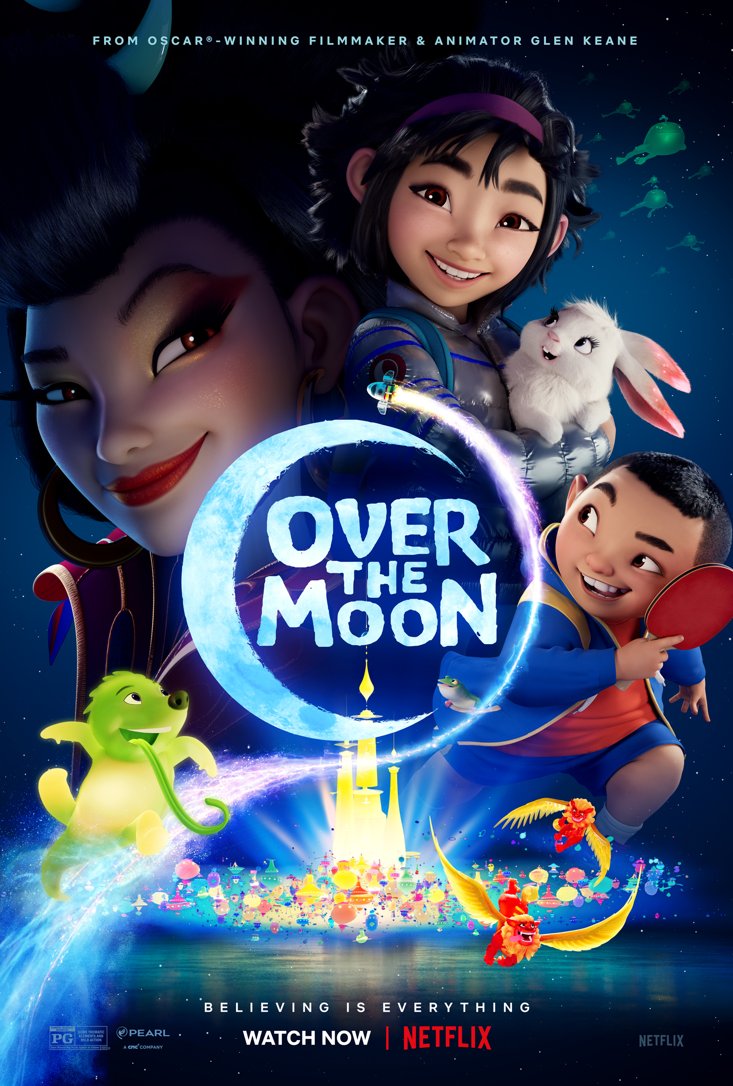 Over The Moon (2020) 720P Nf-Web X264 Esub [Dual Audio][Hindi 5 1 English 5 1] -Mkvc