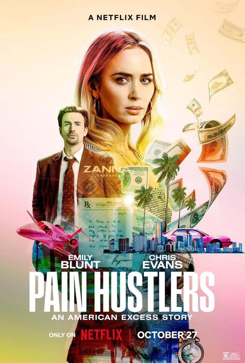 Pain Hustlers (2023) 1080P Nf-Web X265 Hevc Msubs [Dual Audio][Hindi 5 1 English 5 1] -Msmod