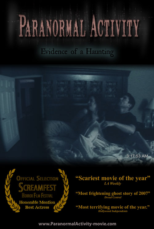 Paranormal Activity (2007) 720P Bluray X264 Esub [Dual Audio][Hindi 2 0 English 5 1] -Mkvc