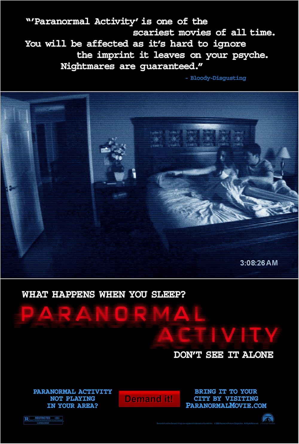 Paranormal Activity (2007) Unrated 1080P Bluray X265 Hevc Msubs [Dual Audio][Hindi 2 0 English 5 1] -Msmod