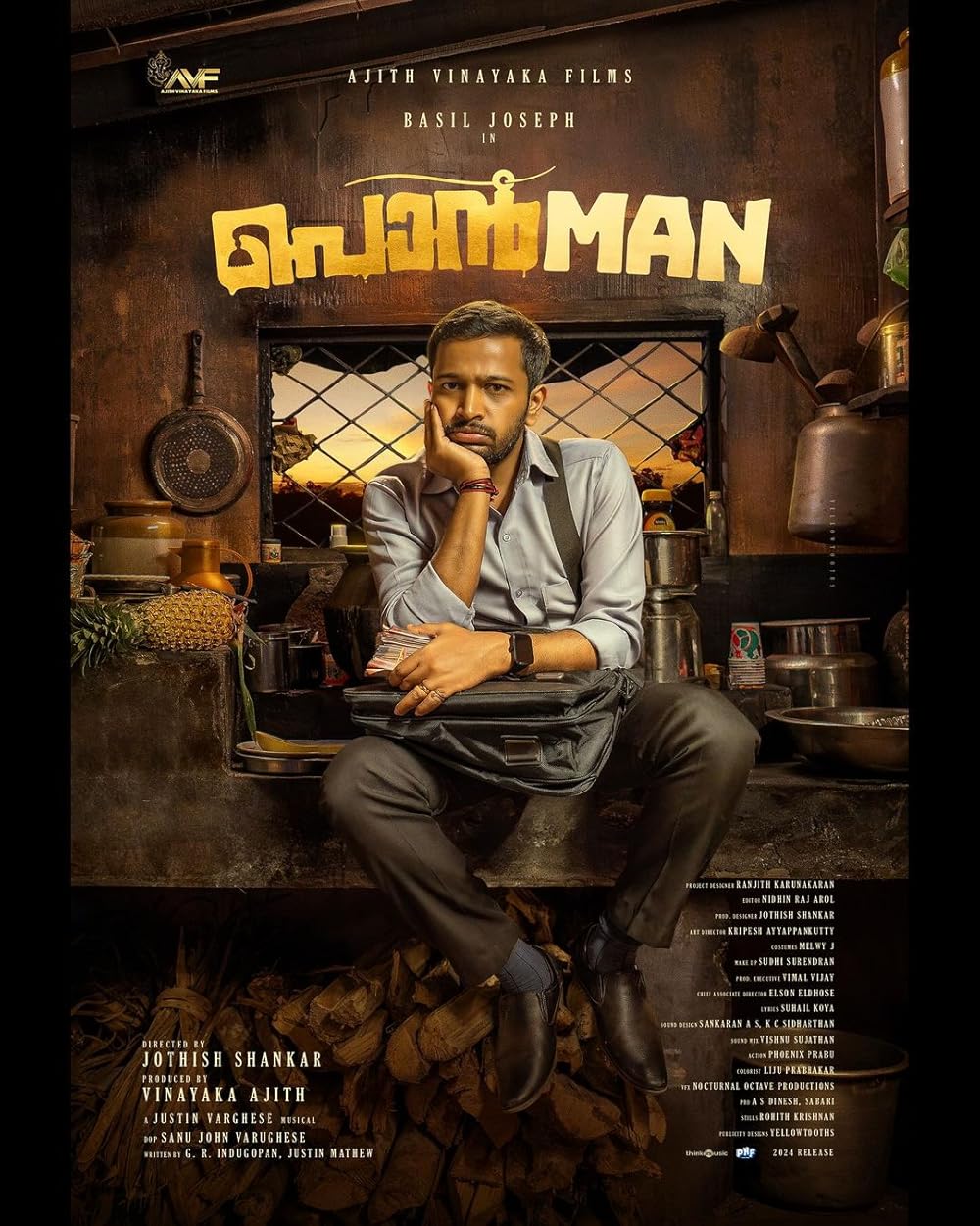 Ponman (2025) Uncut 1080P Webrip X264 Esub [Dual Audio][Hindi 5 1 Malayalam 5 1] -Mkvc