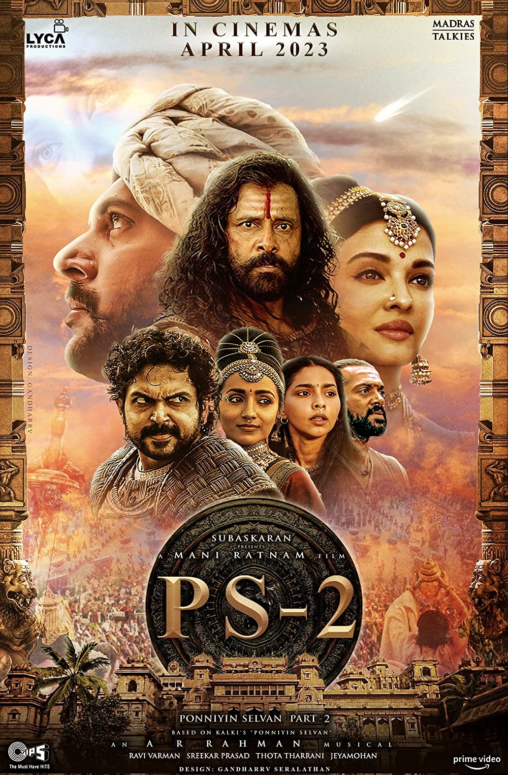Ponniyin Selvan Ii (2023) Uncut 1080P Amzn Webrip X264 Esub [Dual Audio][Hindi 5 1 Tamil 5 1] -Dmv