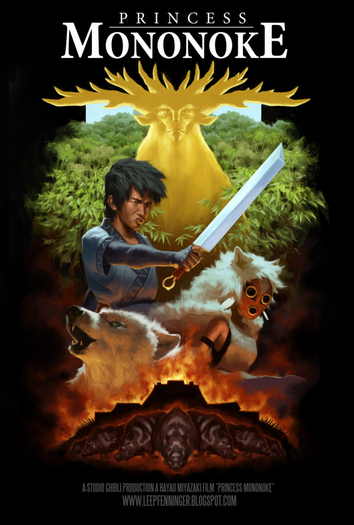 Princess Mononoke (1997) 720P Bluray X264 Esub [Multi Audio][Hindi 5 1 English 2 0 Japanese 2 0] -Kmhd