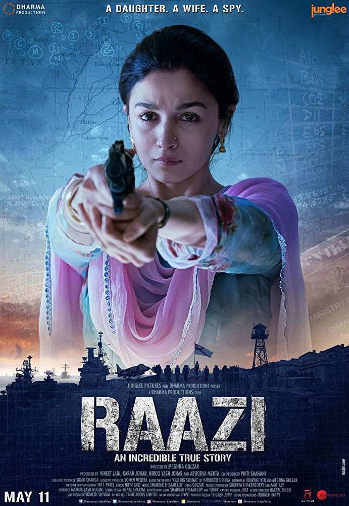 Raazi (2018) Hindi 1080P Bluray X264 Dd5 1 Esub - Mkvcinemas