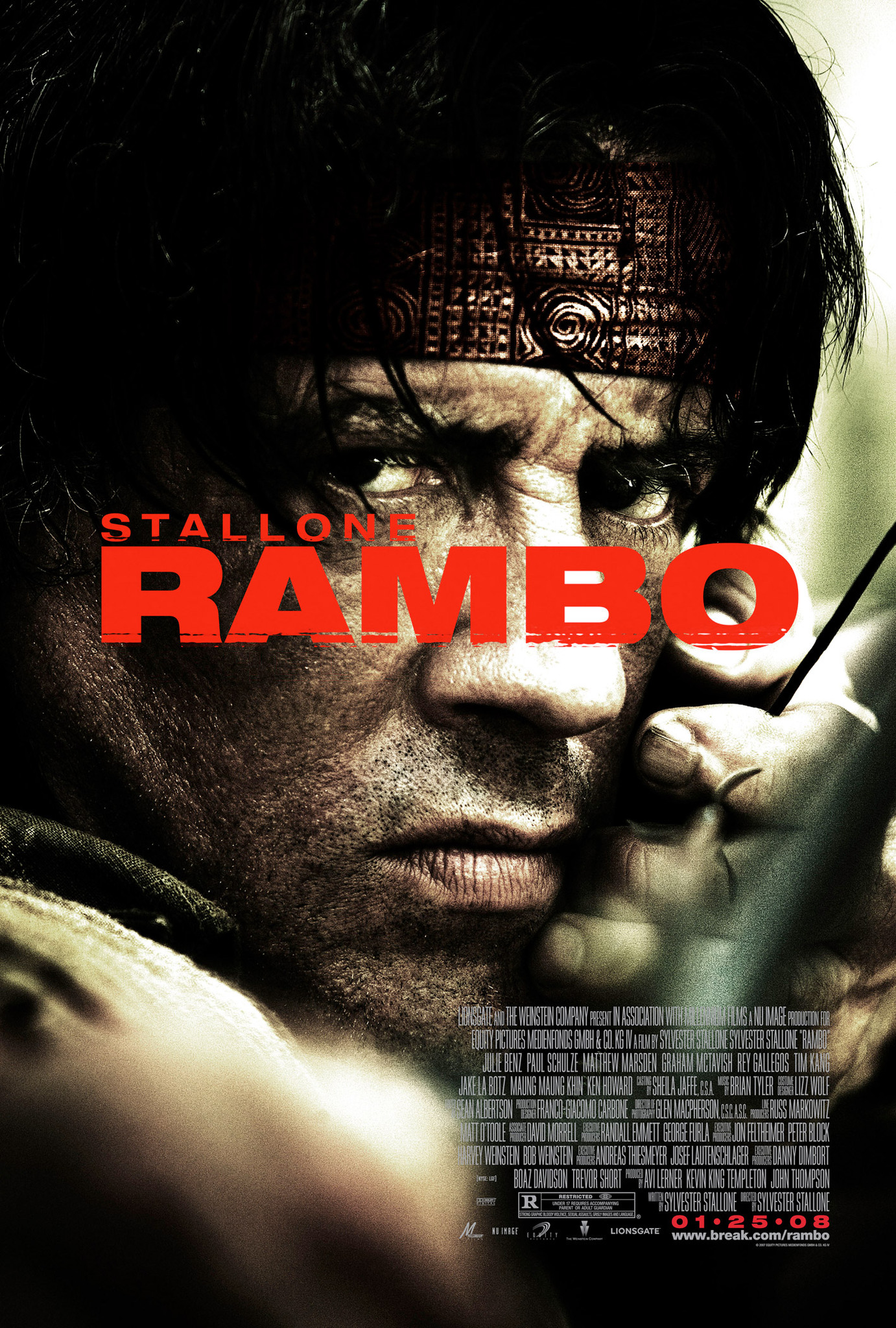 Rambo (2008) Extended 720P Bluray X264 Esub [Dual Audio][Hindi 5 1 English 5 1] -Mkvc