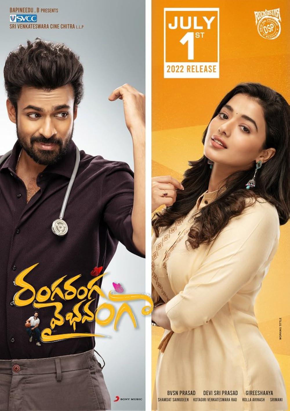 Ranga Ranga Vaibhavanga (2022) Uncut 720P Webrip X264 Esub [Dual Audio][Hindi 2 0 Telugu 5 1] -Mkvc