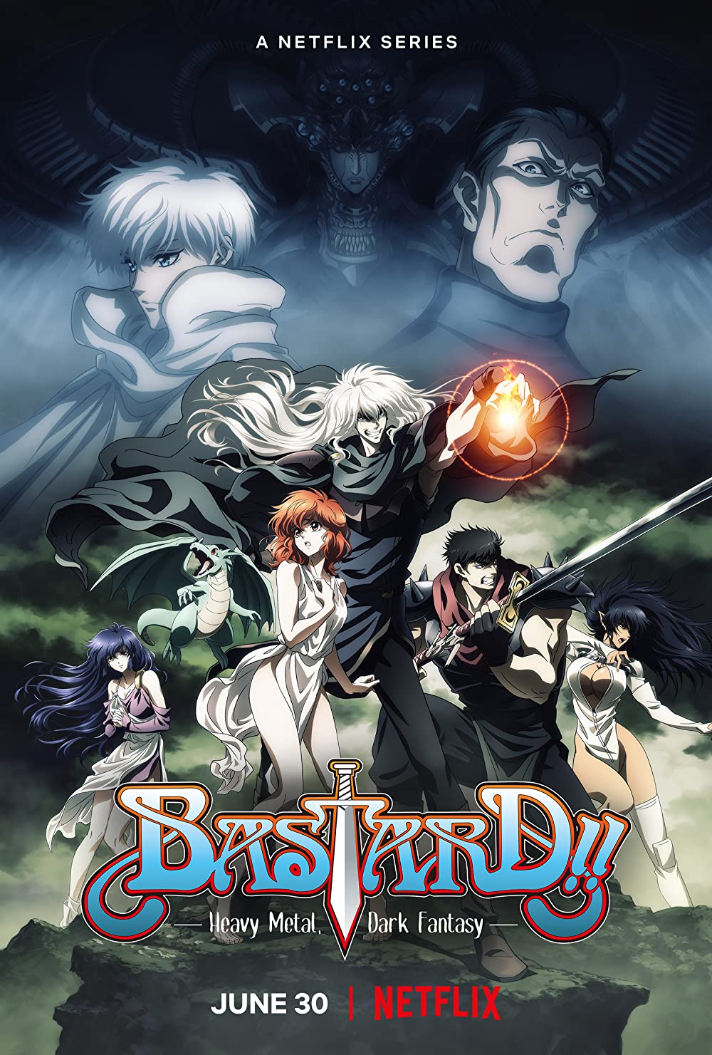 [Rapta] Bastard!! - S01E01 [Dual Audio][1080P Nf Webrip X265 Hevc 10Bit Msubs]