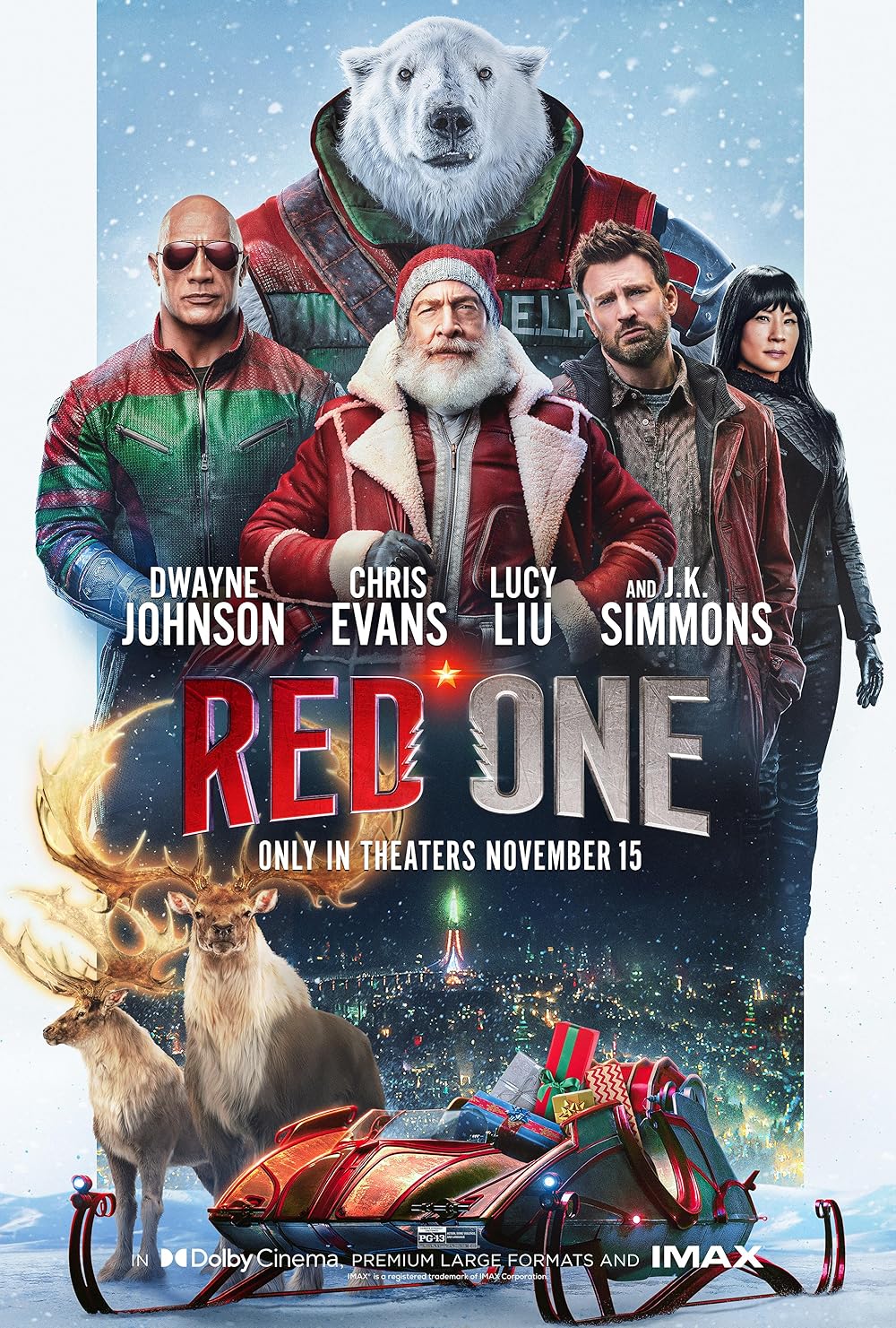 Red One (2024) 1080P Bluray X265 Hevc Esub [Dual Audio][Hindi 5 1 English 5 1] -Mkvc