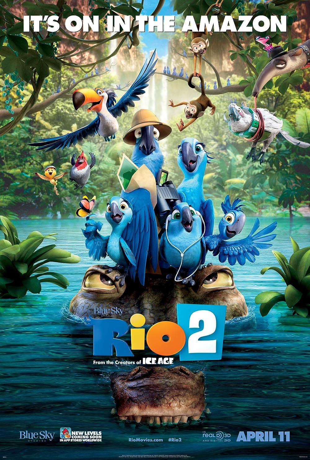 Rio 2 (2014) 1080P Bluray X265 Hevc Msubs [Dual Audio][Hindi 5 1 English 5 1] -Tdoc
