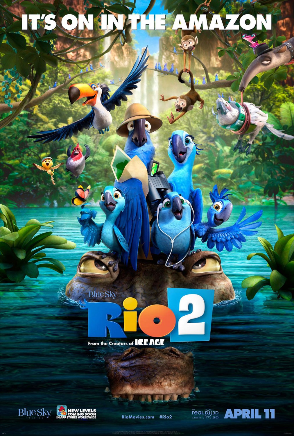 Rio 2 (2014) 720P Bluray X264 Esub [Dual Audio][Hindi 5 1 English 5 1] -Extram