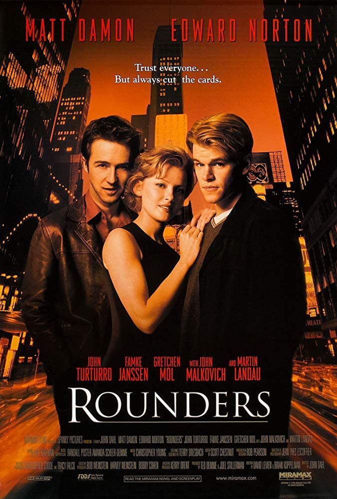 Rounders (1998) 1080P Bluray X265 Hevc 10Bit Aac 5 1 Esub-Vyndros