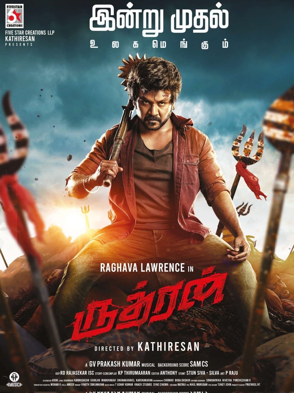 Rudhran (2023) Uncut 720P Jio Webrip X264 Esub [Dual Audio][Hindi 5 1 Tamil 5 1] -Dmv