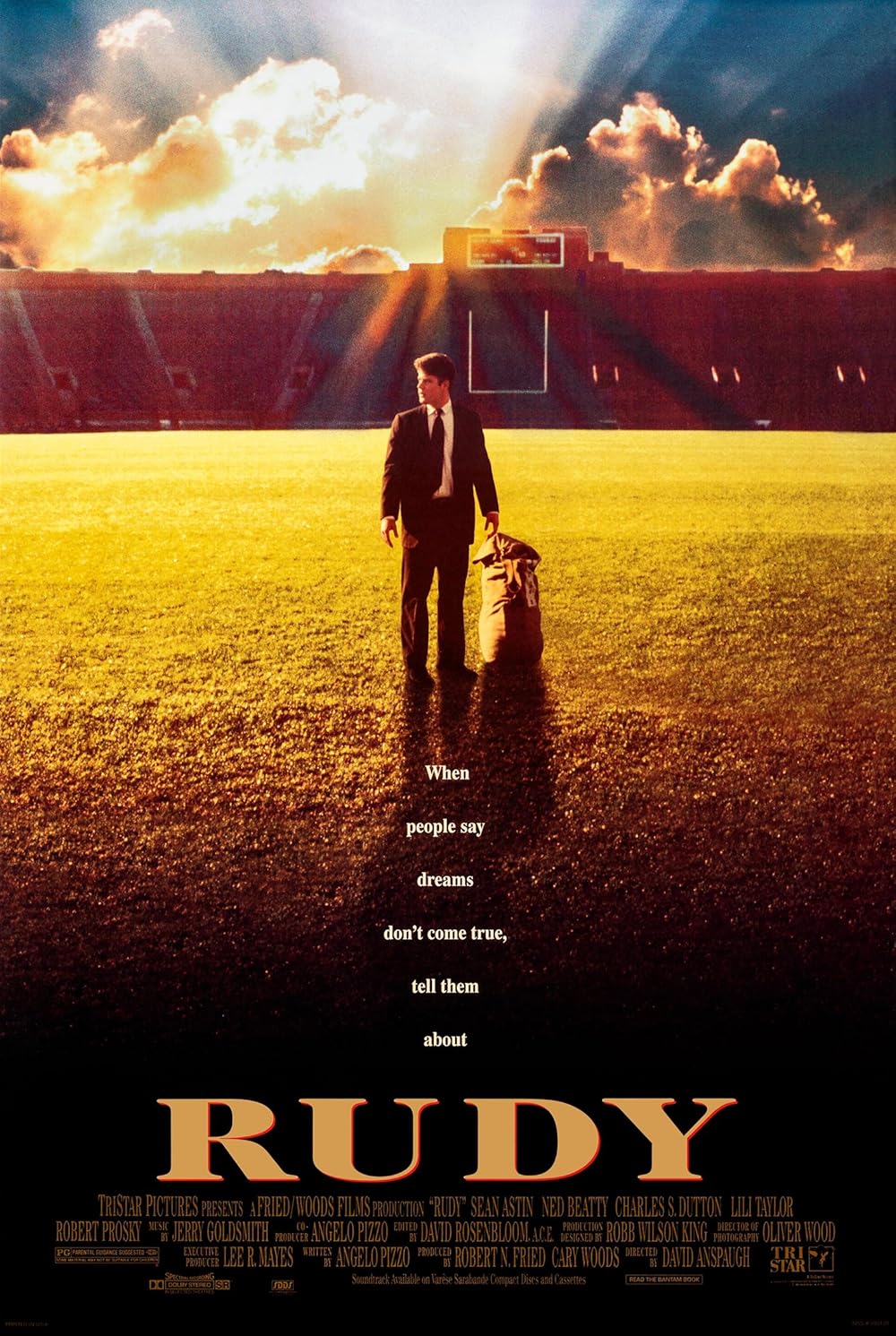 Rudy (1993) 1080P Bluray X265 Hevc Esub [Dual Audio][Hindi 5 1 English 5 1] -Mkvc