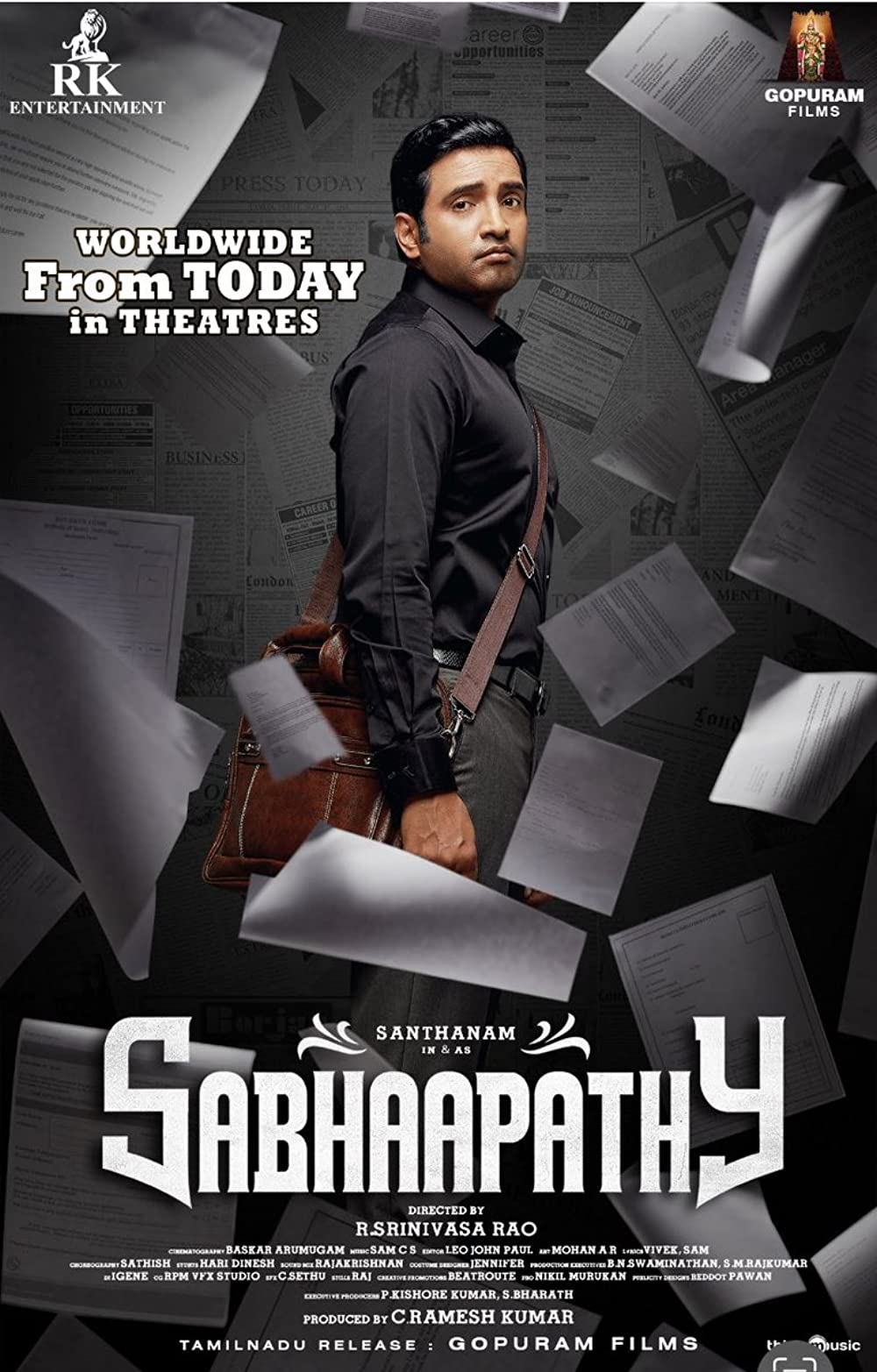 Sabhaapathy (2021) Uncut 1080P Webrip X264 Esub [Dual Audio][Hindi Dd2 0 Tamil 2 0] -Dmv