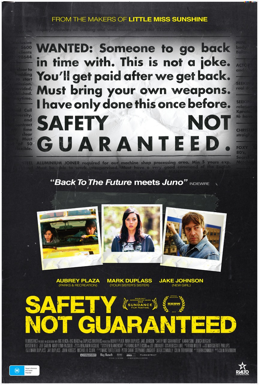 Safety Not Guaranteed 2012 720P Brrip X264 Yify