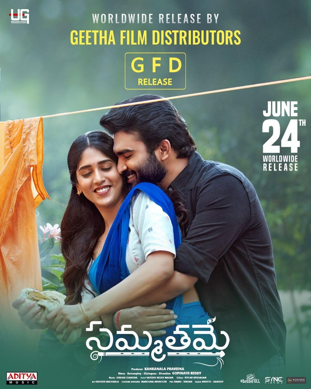 Sammathame (2022) Uncut 720P Webrip X264 Esub [Dual Audio][Hindi 2 0 Telugu 5 1] -Mkvc