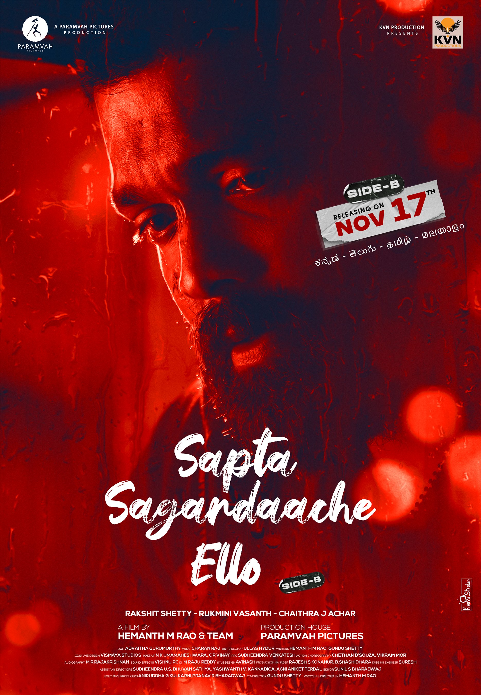 Sapta Sagaradaache Ello Side B (2023) Hindi Dubbed 1080P Amzn Webrip X265 Hevc 10Bit 5 1 Esub - Desiremovies