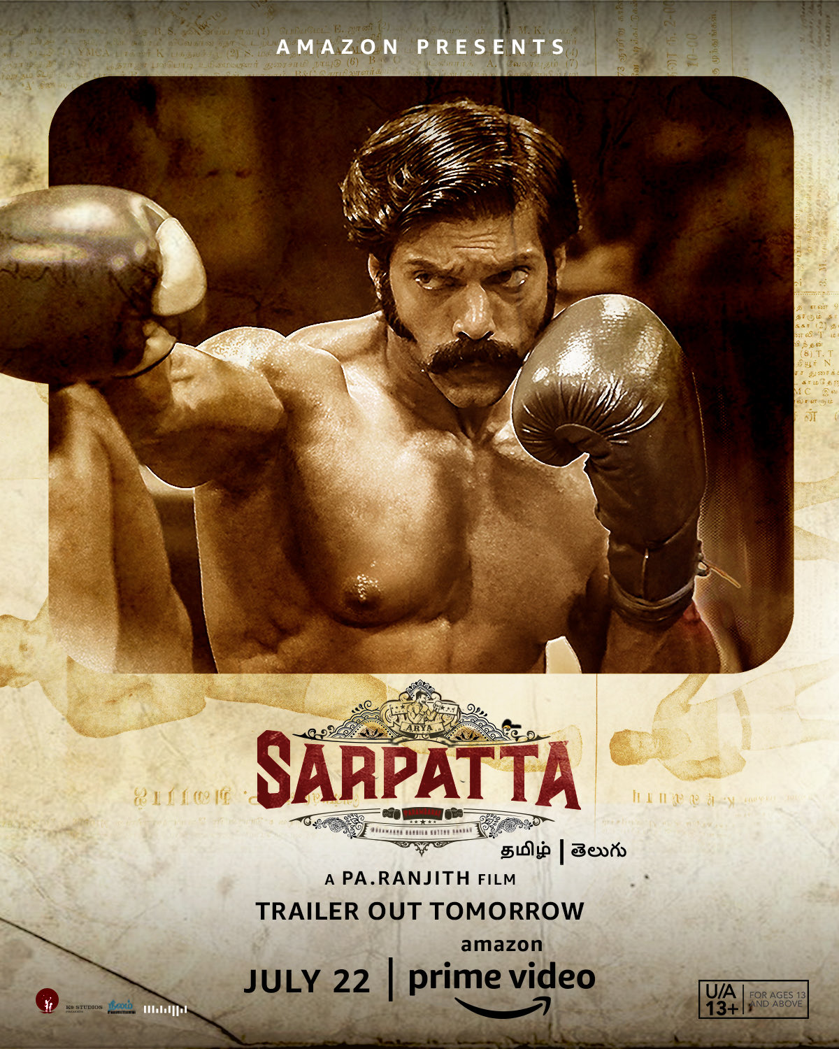 Sarpatta Parambarai (2021) Uncut 1080P Amzn Webrip X265 Hevc Esub [Dual Audio][Hindi 2 0 Tamil 5 1] -Dmv