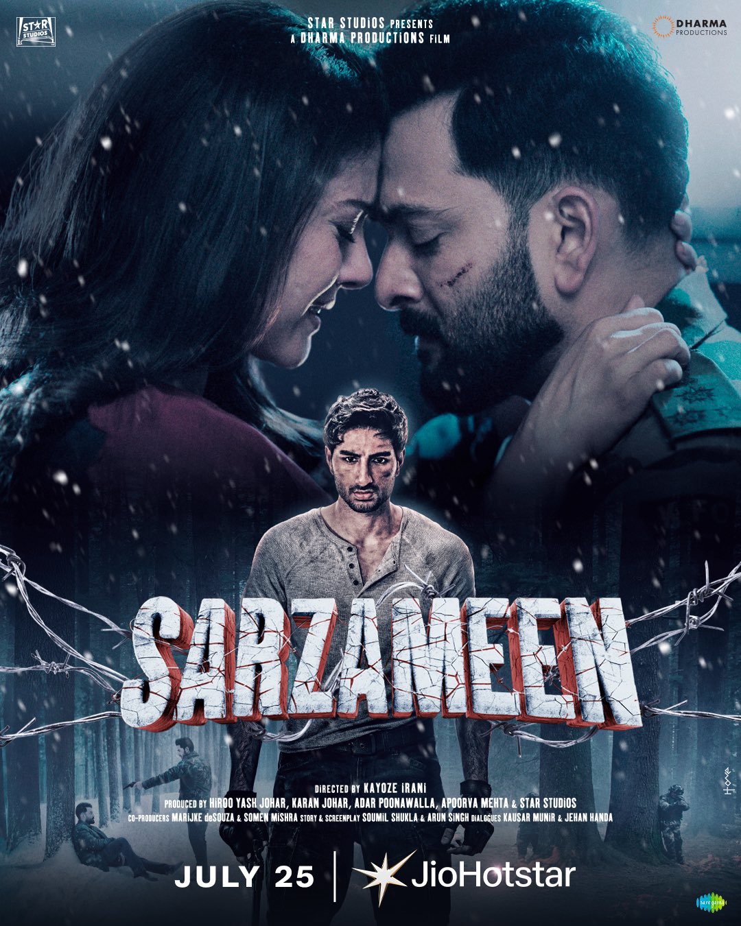 Sarzameen (2025) Hindi 1080P Jhs Webrip X264 Dd5 1 Esub - Mkvcinemas