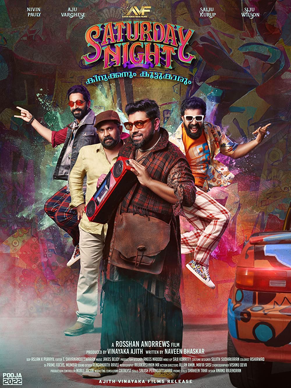 Saturday Night (2022) 720P Dsnp Webrip X264 Esub [Dual Audio][Hindi 5 1 Malayalam 5 1] -Mkvc