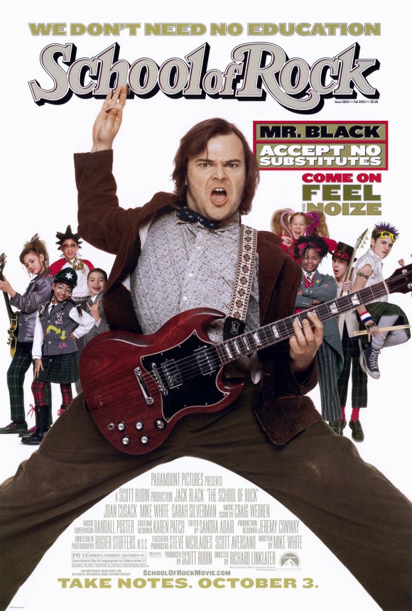 School Of Rock (2003) 720P Bluray X264 Esub [Dual Audio][Hindi 5 1 English 5 1] -Mkvc