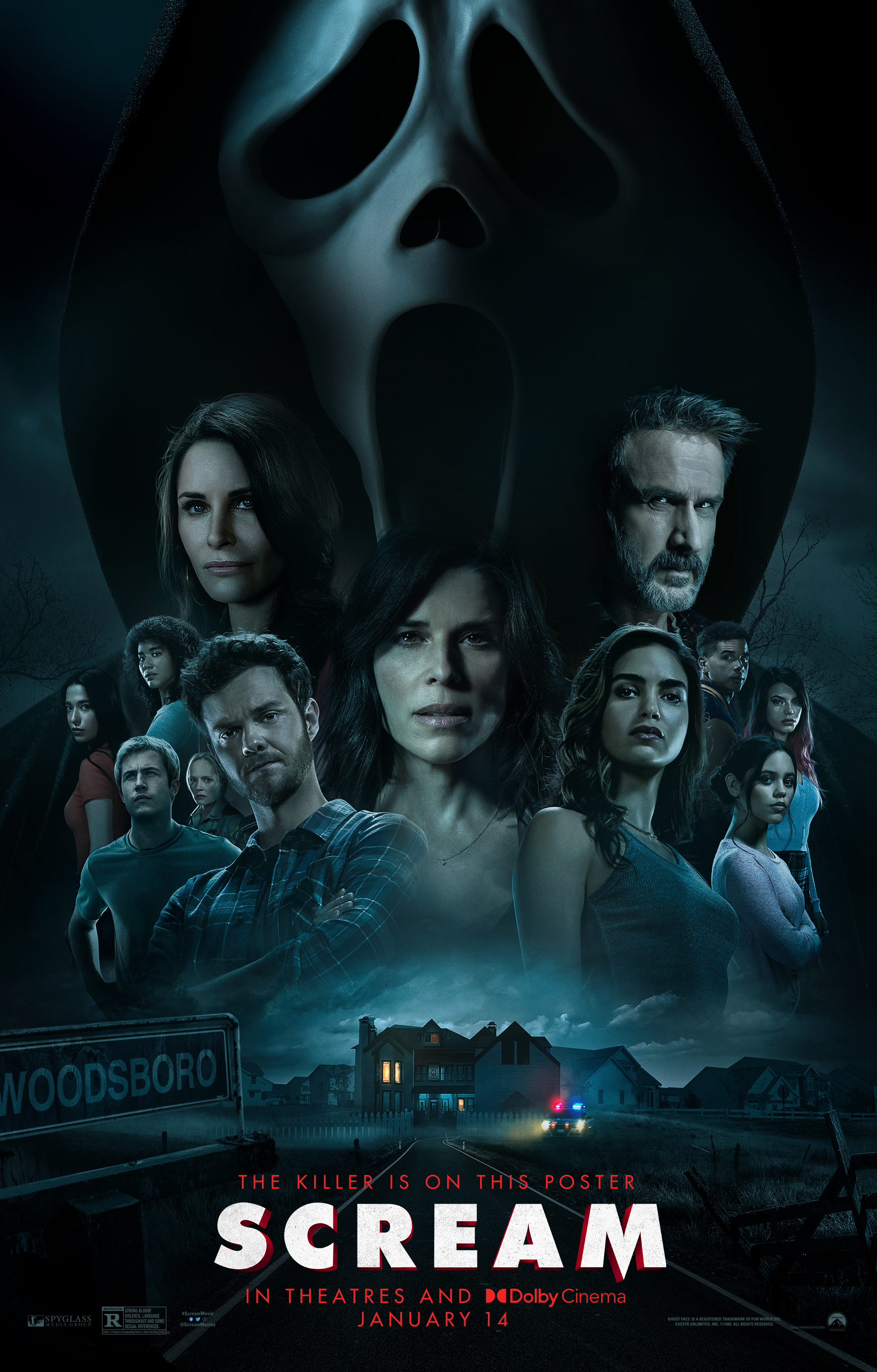 Scream (2022) 720P Bluray X264 Esub [Dual Audio][Hindi 5 1 English 5 1] -Mkvc
