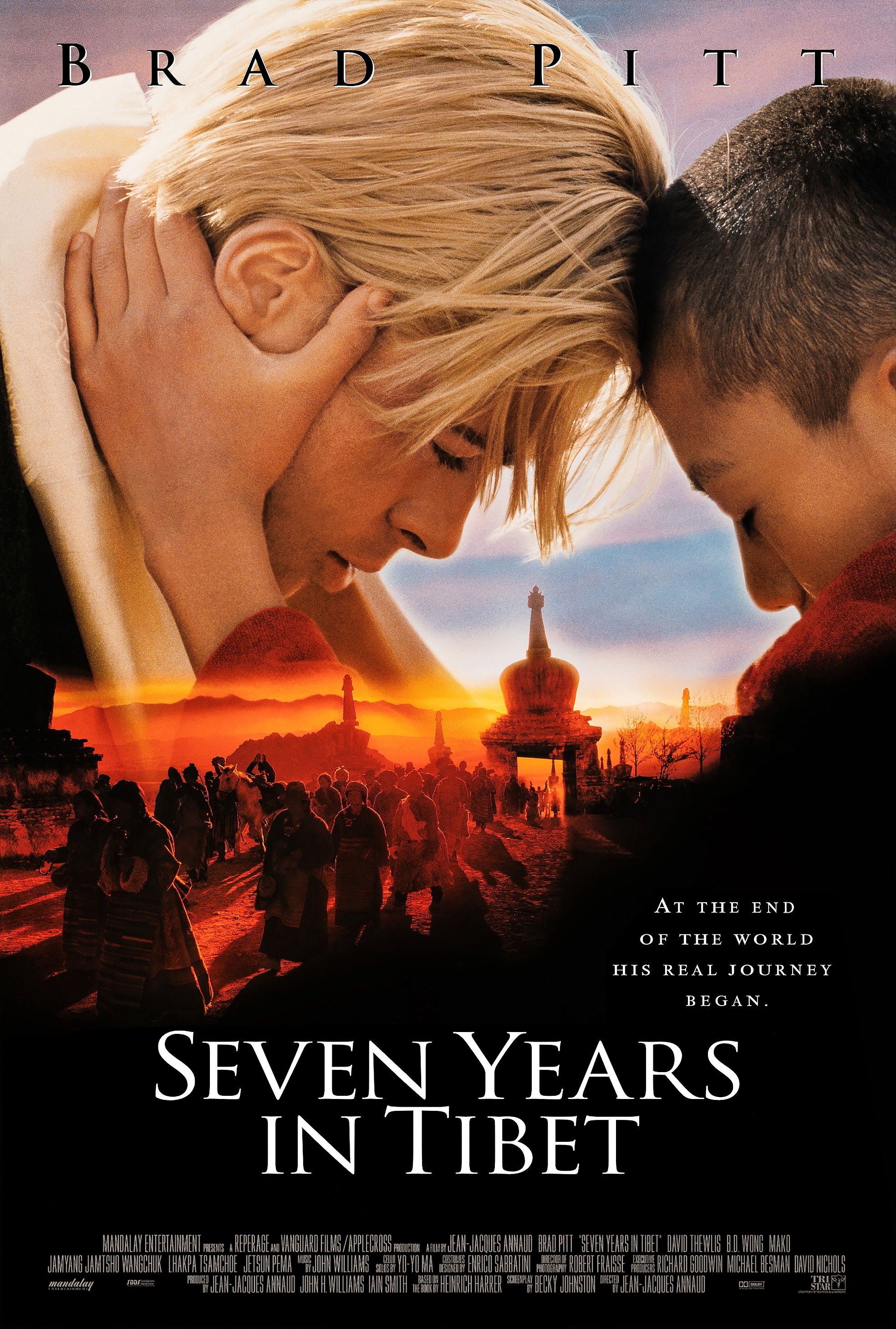 Seven Years In Tibet (1997) 720P Bluray X264 Esub [Dual Audio][Hindi 5 1 English 5 1] -Msmod