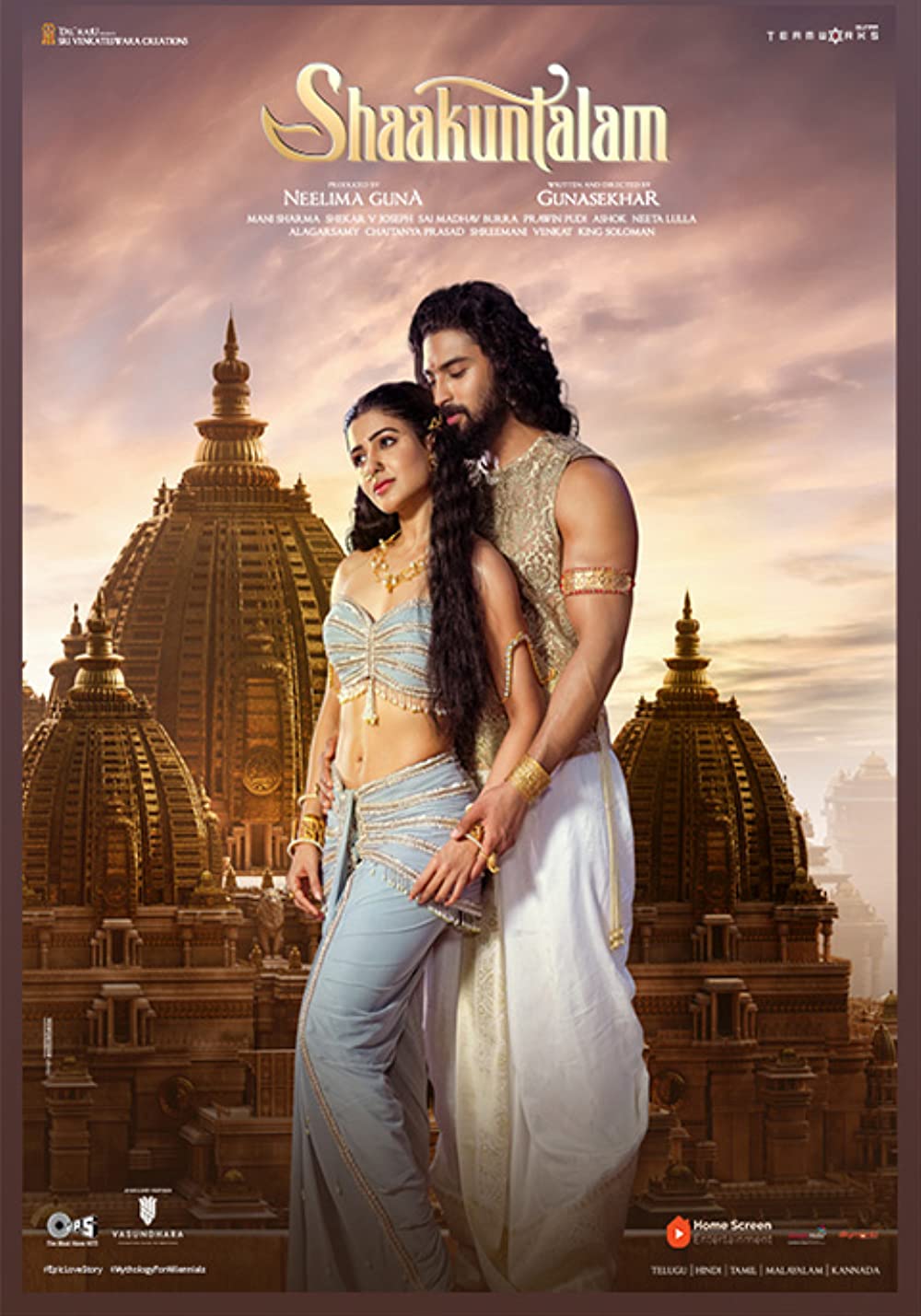 Shaakuntalam (2023) Uncut 720P Amzn Webrip X264 Esub [Dual Audio][Hindi 5 1 Telugu 5 1] -Dlhub