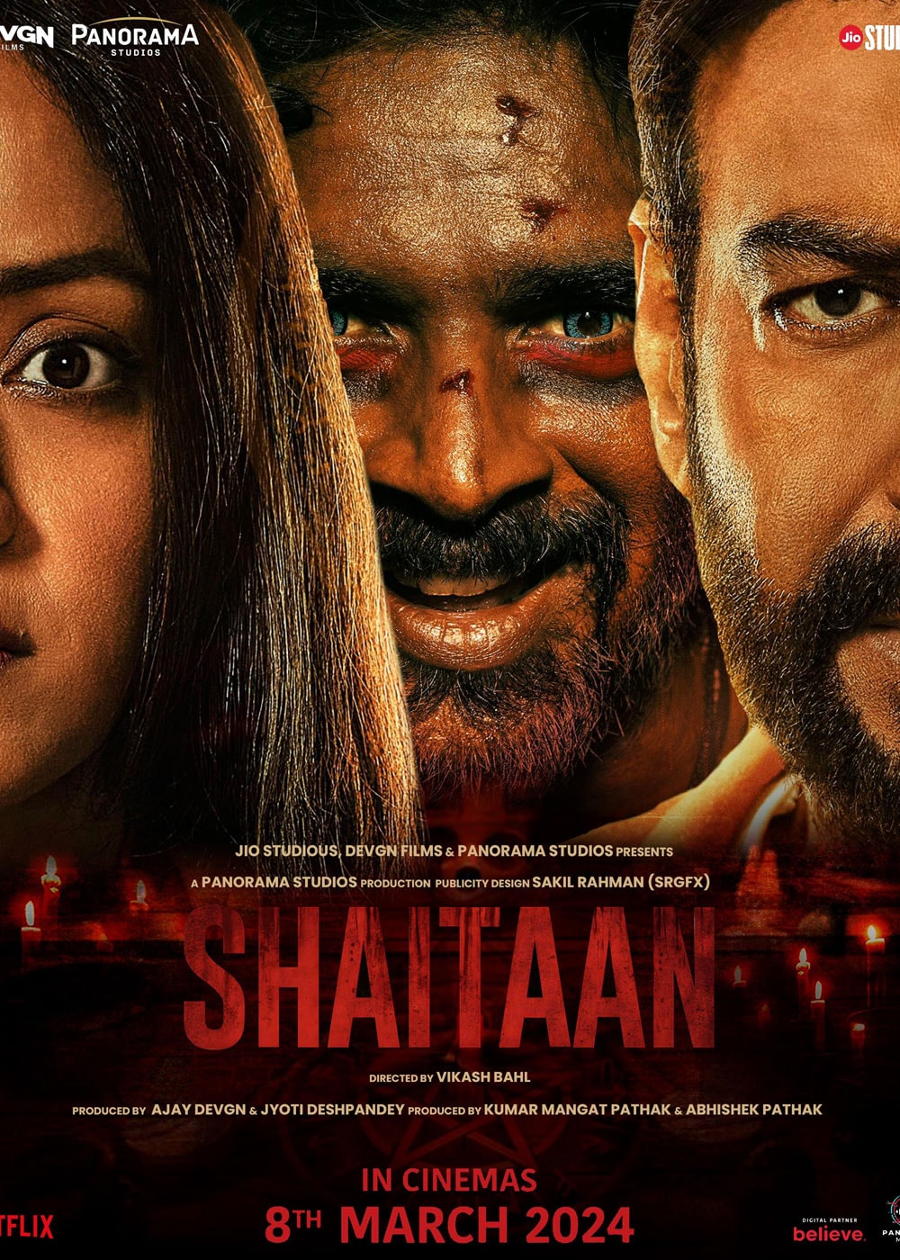Shaitaan (2024) Hindi 1080P Nf Webrip X264 Dd5 1 Msubs - Mkvcinemas