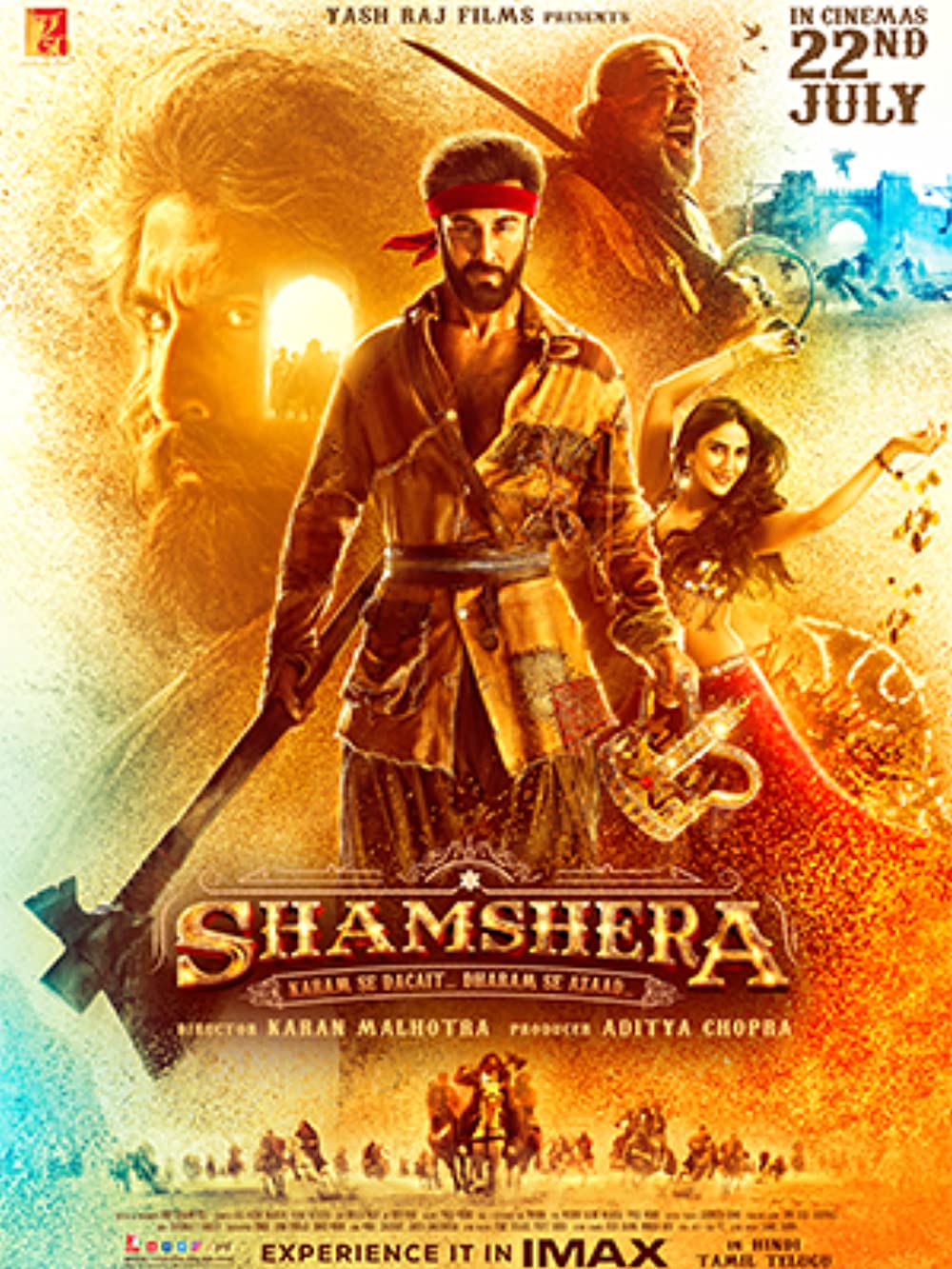 Shamshera (2022) Hindi 1080P Amzn Webrip X264 Dd5 1 Msubs - Mkvcinemas